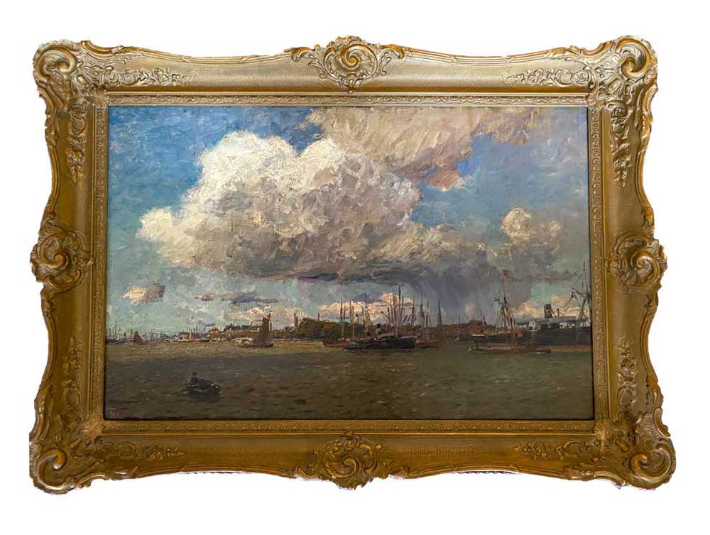 Friedrich Kallmorgen „Im Hafen von Rotterdam“ in Oberursel